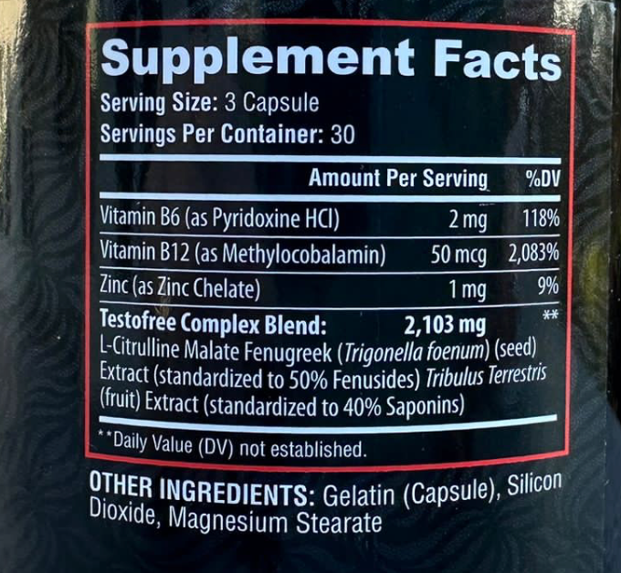 ADAM'S PILLS TESTOSTERONE BOOSTER | 90 CAPSULES