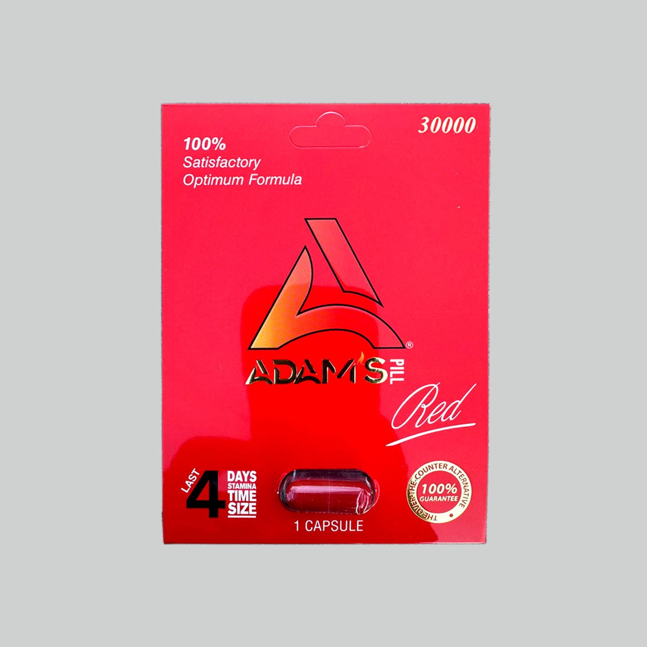 ADAM'S PILLS RED – MEDIUM STRENGTH | 1 CAPSULE