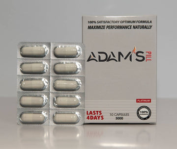 ADAM'S PILLS WHITE – MAXIMUM STRENGTH | 10 CAPSULES